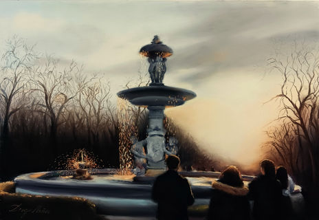 Atardecer en el Retiro