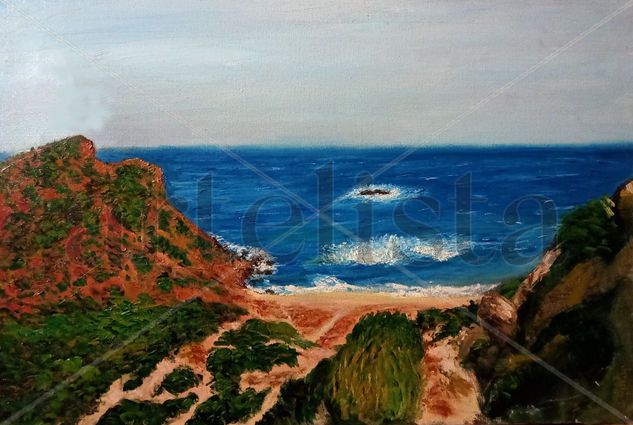 Cala del Pilar, Menorca Oil Canvas Landscaping