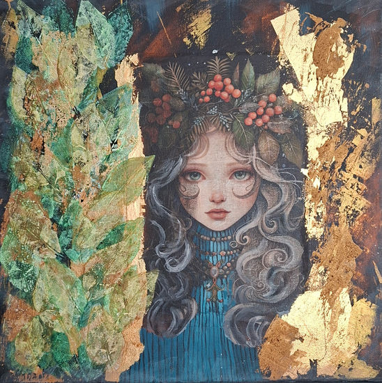 La Guardiana del Acebo Lienzo Retrato