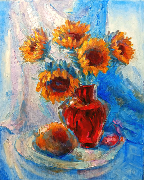 Sunflowers with Mango
