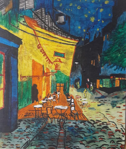 Terraza de café en...