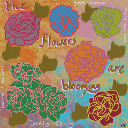 The flowers are...
