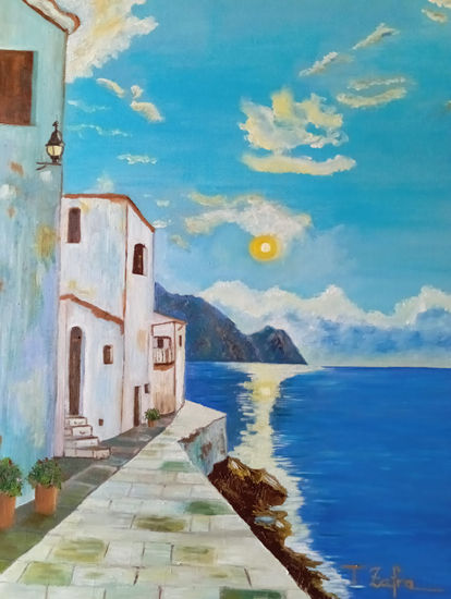 AMANECE EN LA COSTA Oil Canvas Landscaping