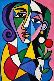 Mujer con flores
