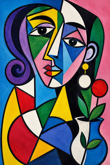 Mujer con flores