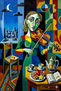Mujer con violin