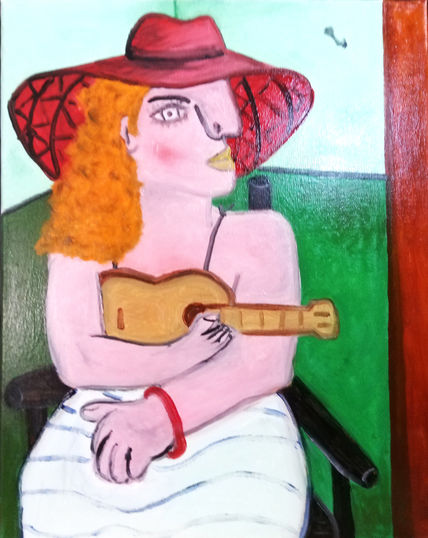 Girl on Green