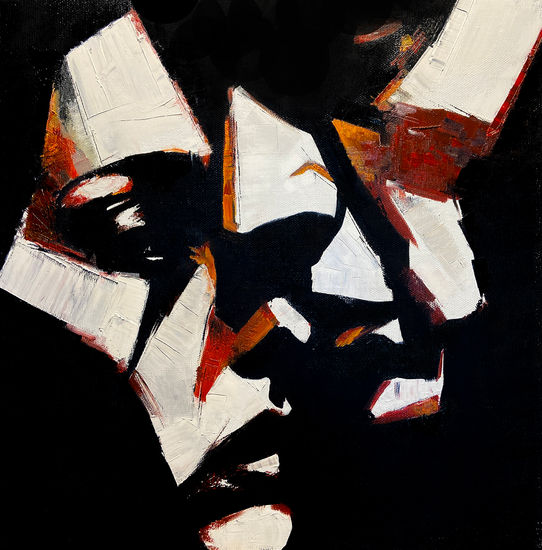 Rust Oil Canvas Portrait