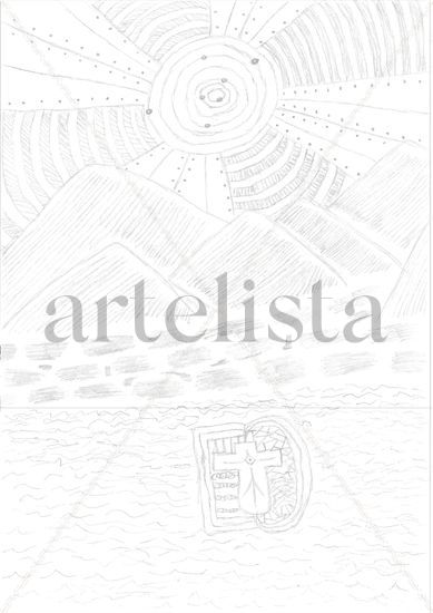 Esferas en circulo. Lápiz