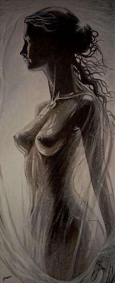 ¿sueño o realidad? Oil Canvas Figure Painting