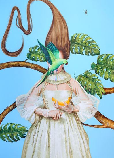 Tropical Weather I Acrylic Canvas Figure Painting
