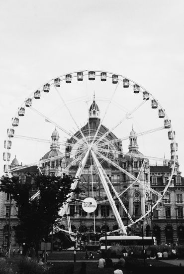 Noria en Amberes Viajes Blanco y Negro (Digital)