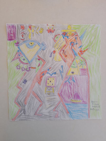 El pintao,de la caleta Mixed Media