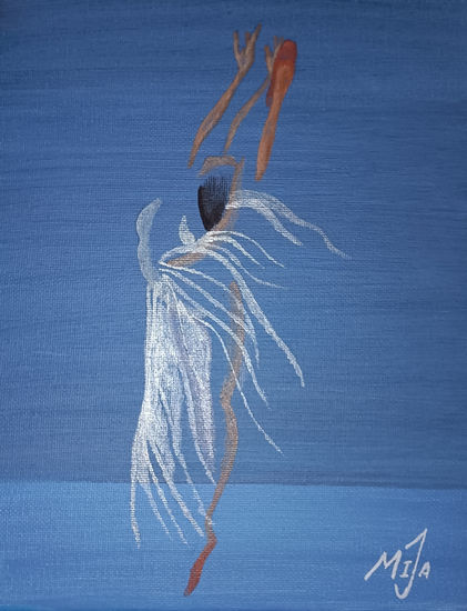 La bailarina Acrylic Canvas Figure Painting