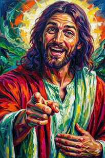Jesús Solo Señalando
