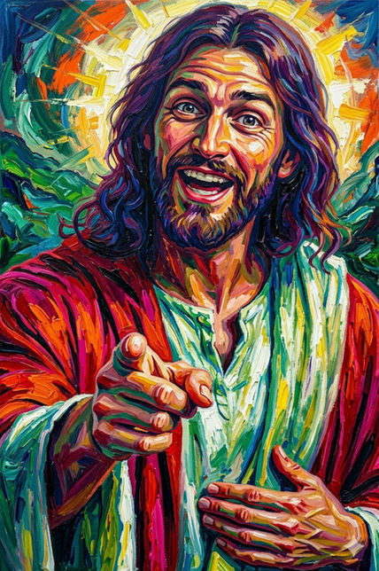 Jesús Solo Señalando