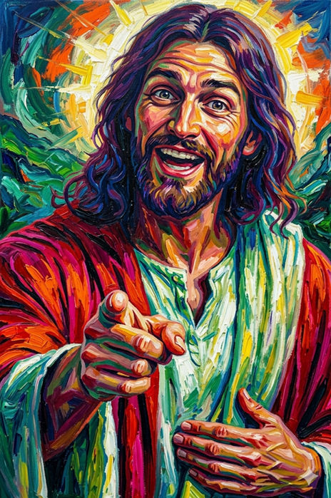 Jesús Solo Señalando