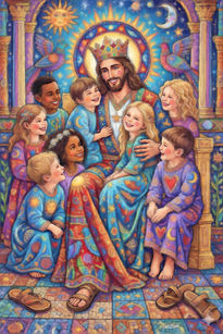 Jesús Rey con Niños...