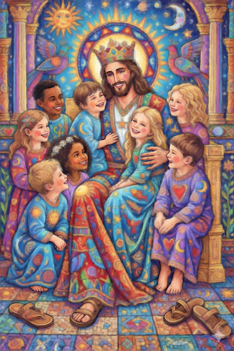 Jesús Rey y Niños...