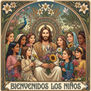 Jesús y Niños con Flores