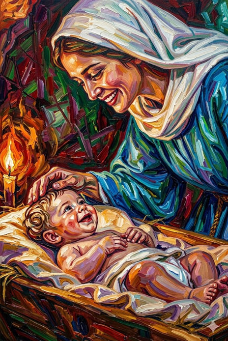 Niño Jesús y María...