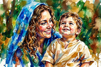 Niño Jesús y María...