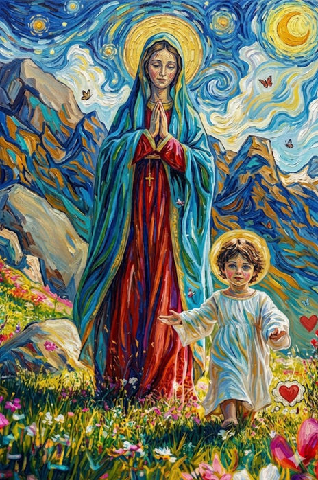 Niño Jesús y María...
