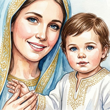 Niño Jesús y María...