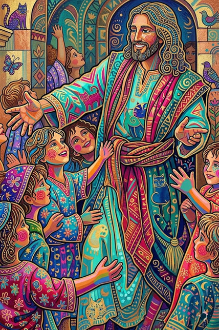 Jesús y Niños en...