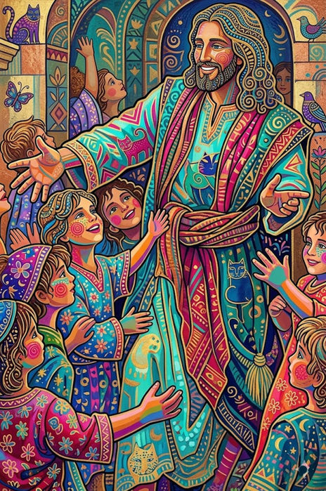 Jesús y Niños en...
