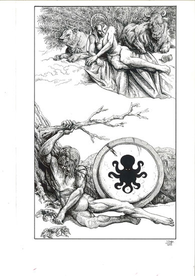 Heracles tras matar a la Hidra Others