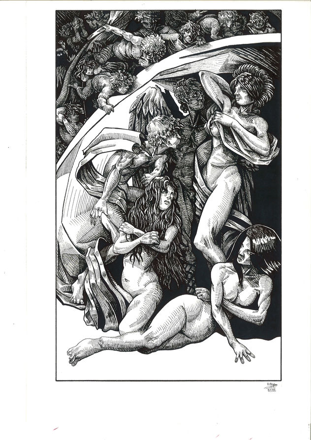 Eolo y las ninfas del bosque