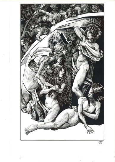 Eolo y las ninfas del bosque 