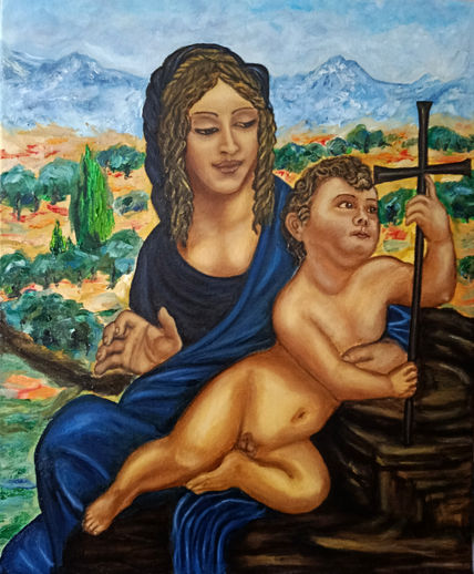 La virgen en el...
