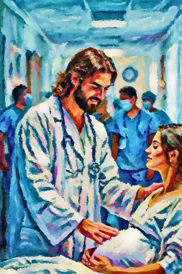 Jesús Atendiendo a Embarazada. 