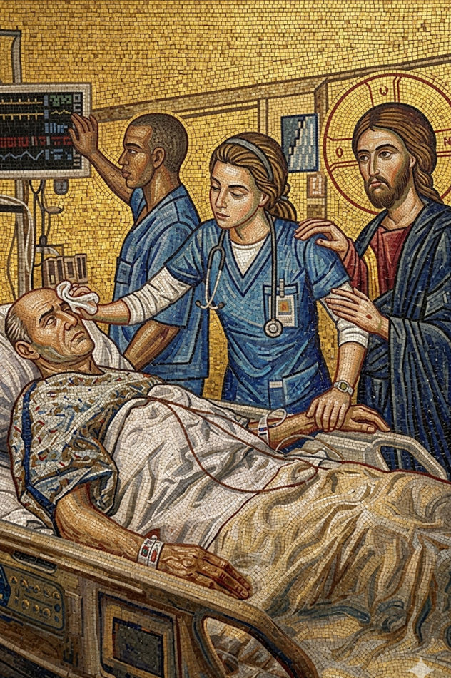 Jesús y Doctora con Mayor en Bizantino.
