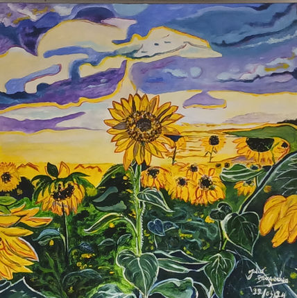 " girasoles en el...