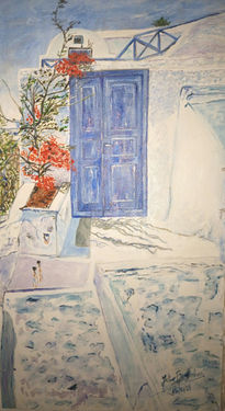 " azul en grecia " .