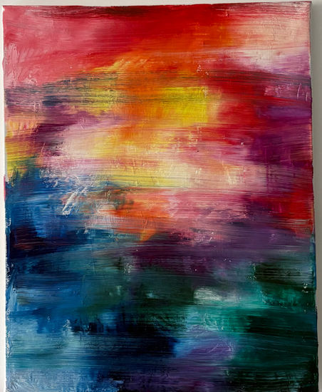 Sunset Óleo Lienzo Otros