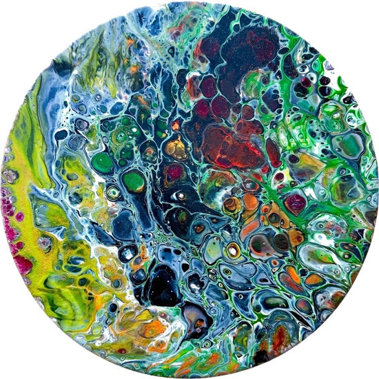 Heart’s Architecture (Round Canvas) Acrílico Lienzo Floral