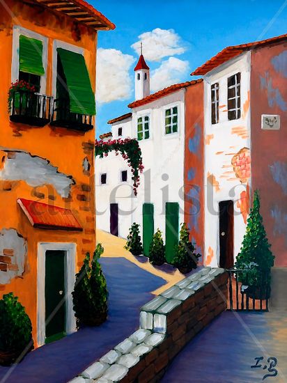 Calle Andaluza Oil Canvas Landscaping