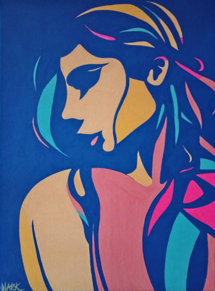 Deep Blue, Vibrant...