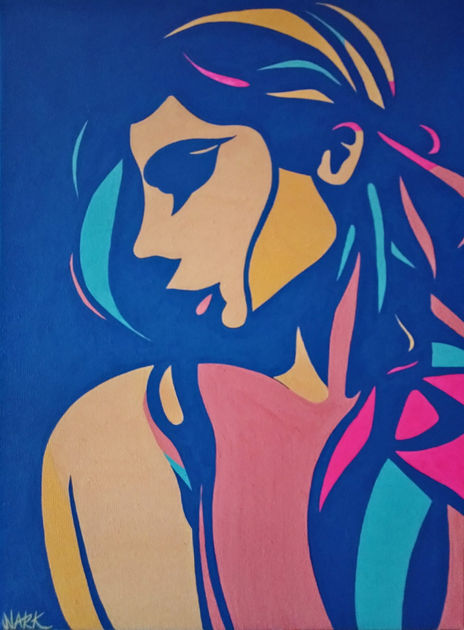 Deep Blue, Vibrant...