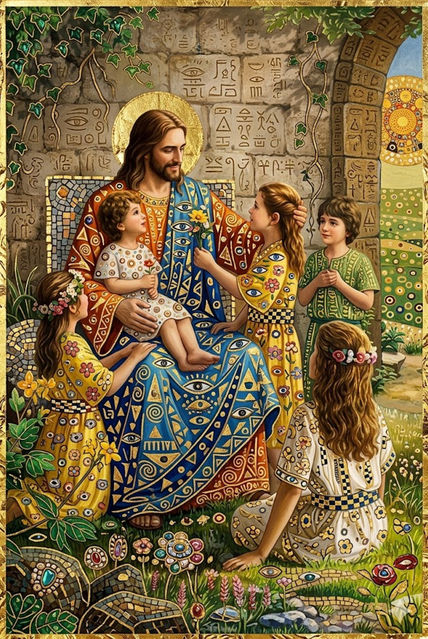 Jesús y Niños en...
