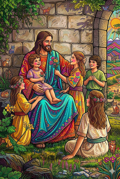 Jesús y Niños en...