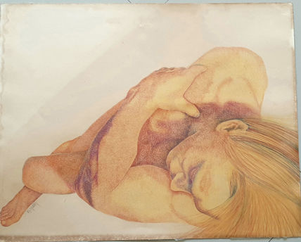 Desnudo en pastel