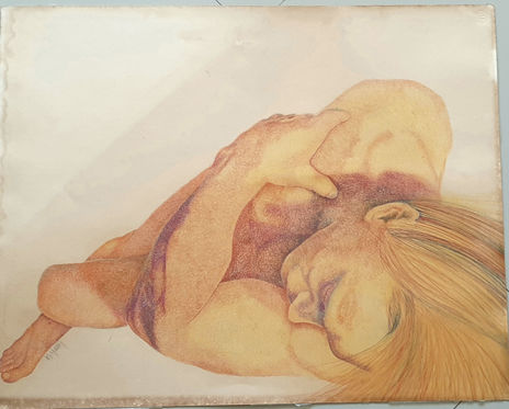 Desnudo en pastel