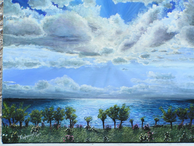 Costa Tropical (Series) Oil Canvas Marine Painting