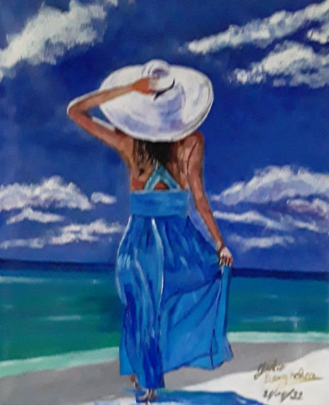 " mar azul "