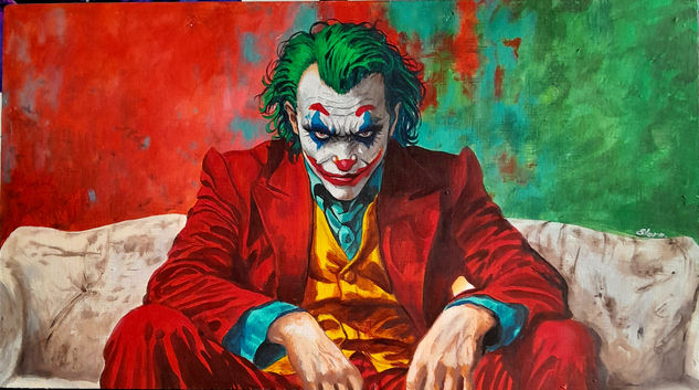 Joker el Guason Acrílico Tabla Retrato